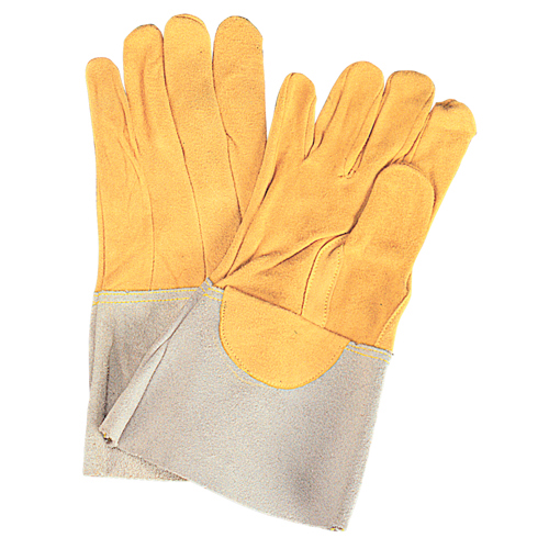 Welding Gloves, Split Deerskin, Size Large product photo Front View L
