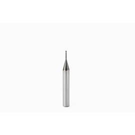 2.00mm Diameter x 6.00mm Shank 2-Flute Standard Length MEGA-T Coated Carbide Ball Nose End Mill product photo