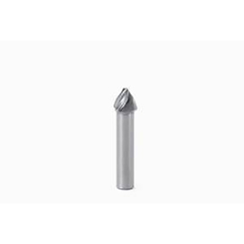 2.5mm Tip Diameter x 10mm Shank 3-Flute 30 Degree Carbide Tapered End Mill product photo