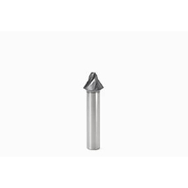 2.5mm Tip Diameter x 10mm Shank 3-Flute 30 Degree MEGA Coated Carbide Tapered End Mill product photo