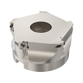 R220.69-04.00-12-5AN 4" Diameter 1-1/2" Arbor Hole 5-Flute Indexable Square Face Mill product photo