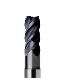 8mm Diameter x 8mm Shank 4-Flute MEGA-64 Coated Corner Radius Carbide End Mill product photo