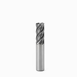 16mm Diameter x 16mm Shank 0.3mm Corner Chamfer 4-Flute Short Length SIRON-A Coated Carbide Corner Chamfer End Mill product photo