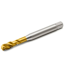 7/16"-20 2B TiN Coated HSS-PM Bottoming Spiral Flute Tap product photo