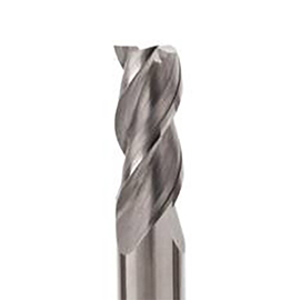 12mm Diameter x 12mm Shank 3-Flute Standard Uncoated Carbide Square End Mill product photo
