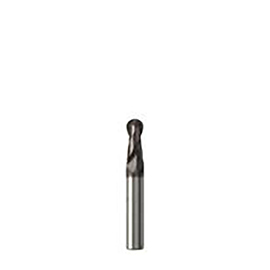 20.00mm Diameter x 20.00mm Shank 2-Flute Stub Length NXT Coated Carbide Ball Nose End Mill product photo
