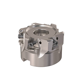 R220.94-0063-12-6A 63mm Diameter 27mm Arbor Hole 6-Flute Indexable Square Face Mill product photo