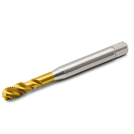 3/4"-16 2B TiN Coated HSS-PM Bottoming Spiral Flute Tap product photo