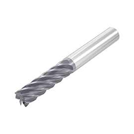 0.3750" Diameter x 0.3750" Shank 6-Flute Stub AlTiN Coated Carbide Square End Mill product photo