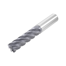 0.6250" Diameter x 0.6250" Shank 6-Flute Stub AlTiN Coated Carbide Square End Mill product photo