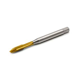 3/8"-16 2B TiN Coated HSS-PM Spiral Point Plug Tap product photo