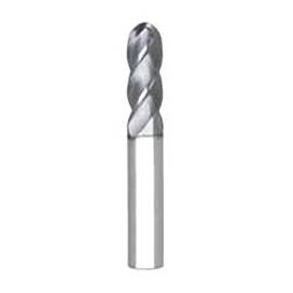 0.1250" Diameter 0.1250" Shank 4-Flute Short Length AlTiN Carbide Ball End Mill product photo
