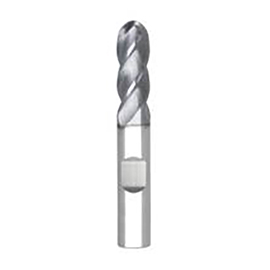 1.0000" Diameter x 1.0000" Shank 4-Flute Short Length AlTiN Coated Carbide Ball Nose End Mill product photo