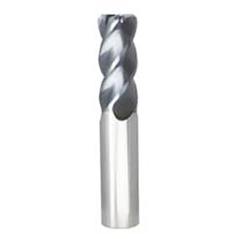 0.4375" Diameter x 0.4375" Shank 0.2mm Corner Radius 4-Flute Short Length AlTiN Coated Carbide Corner Radius End Mill product photo