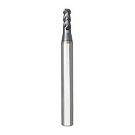 4.00mm Diameter x 6.00mm Shank 4-Flute Short Length AlTiN Coated Carbide Ball Nose End Mill product photo