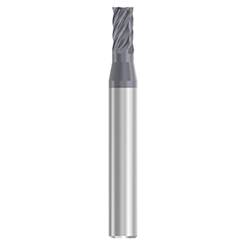 0.1250" Diameter x 0.2500" Shank 6-Flute Standard AlTiN Coated Carbide Square End Mill product photo