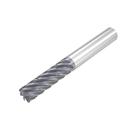 3/8" Diameter x 3/8" Shank 7-Flute Standard AlTiN Coated Carbide Roughing End Mill product photo