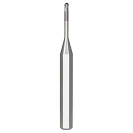 1.00mm Diameter x 6.00mm Shank 2-Flute Extra Long Length AlTiN Coated Carbide Ball Nose End Mill product photo