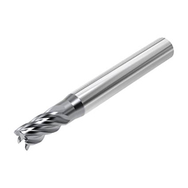 0.1563" Diameter x 0.1875" Shank 5-Flute Long AlCrN Coated Carbide Square End Mill product photo