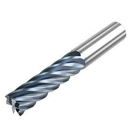 0.6250" Diameter x 0.6250" Shank 6-Flute Standard HTA Coated Carbide Square End Mill product photo