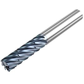 1/2" Diameter x 1/2" Shank 7-Flute Standard HTA Coated Carbide Roughing End Mill product photo