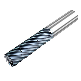 1" Diameter x 1" Shank 9-Flute Extra Long HTA Coated Carbide Roughing End Mill product photo