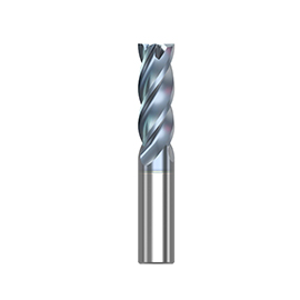 0.1250" Diameter x 0.1250" Shank 4-Flute Standard HTA Coated Carbide Square End Mill product photo