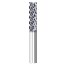 0.5000" Diameter x 0.5000" Shank 6-Flute Standard AlTiN Coated Carbide Square End Mill product photo