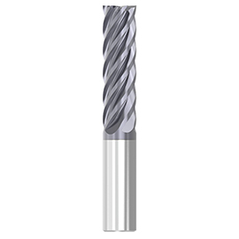 0.6250" Diameter x 0.6250" Shank 6-Flute Short AlTiN Coated Carbide Square End Mill product photo