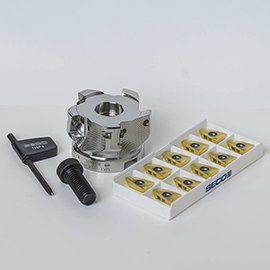 TURBO_16_2.50M_KIT 2.5000" Diameter Coolant Through Indexable Square Shoulder Face Mill Kit product photo