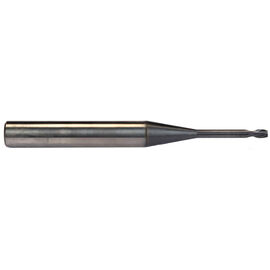 0.5mm Diameter x 6mm Shank 2-Flute Long Necked Design Premium Carbide End Mill product photo