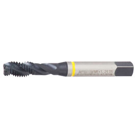 1/4"-20 UNC Yellow Ring HSSE-V3 DIN Length ANSI Shank Spiral Flute Tap product photo