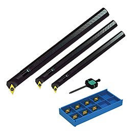 1pc SI-SDUCR  3/8", 1/2", 5/8" Boring Bars & 10pcs DCMT 21.51 F2P PT25C Kit product photo