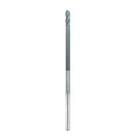 0.0625" Diameter x 0.1250" Shank 4-Flute Long Length Diamond CVD Coated Carbide Ball Nose End Mill product photo