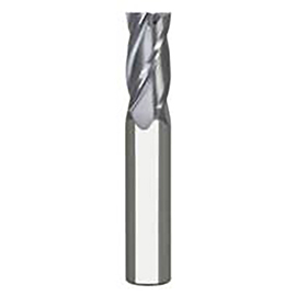 1/16" Diameter x 1/8" Shank 4-Flute Long Length TiAlN Coated Carbide End Mill product photo