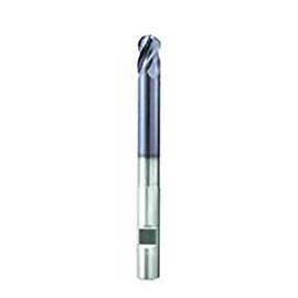 0.3750" Diameter x 0.3750" Shank 4-Flute Stub Length AlTiN Coated Carbide Ball Nose End Mill product photo