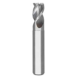 1/2" Diameter x 1/2" Shank 3-Flute Short Length Uncoated Carbide End Mill product photo