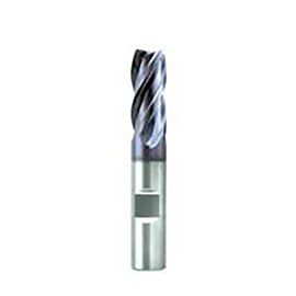 0.3750" Diameter x 0.3750" Shank 4-Flute Short AlTiN Coated Carbide Square End Mill product photo