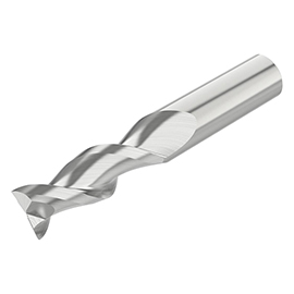 1/2" Diameter x 1/2" Shank 2-Flute Standard Length Uncoated Carbide End Mill product photo