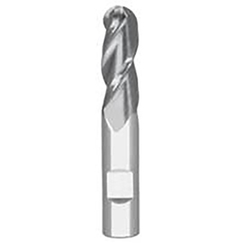 0.3750" Diameter x 0.3750" Shank 3-Flute Standard Length AlTiN Coated Carbide Ball Nose End Mill product photo