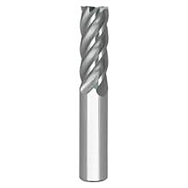 1/4" Diameter x 1/4" Shank 5-Flute Standard Length AlCrN Coated Carbide End Mill product photo