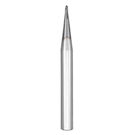 0.5000" Diameter x 0.5000" Shank 2-Flute Stub Length AlTiN Coated Carbide Ball Nose End Mill product photo
