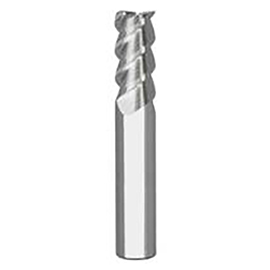 0.3750" Diameter x 0.3750" Shank 3-Flute Short TiAlN Coated Carbide Square End Mill product photo