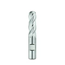 0.7500" Diameter x 0.7500" Shank 4-Flute Standard Length TiCN Coated HSCO Ball Nose End Mill product photo