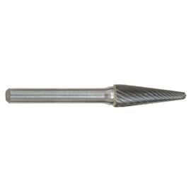 1/8" SL-42 Standard Cut 14º Included Angle Taper With Radius End Carbide Burr product photo