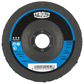 4-1/2" Diameter x 7/8" Hole A Extra Coarse Blue Type 27 Premium Rough Cleaning Disc product photo