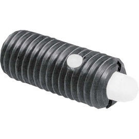 1/4-28 Te-Co Carbon Steel Light End Standard Spring Plunger product photo