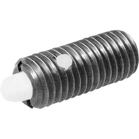 1/4-28 Te-Co Stainless Steel Light End Standard Spring Plunger product photo