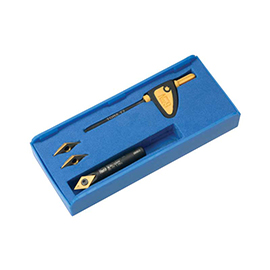 2.1mm 45º Indexable Engraving Tool Starter Package (Holder, 3 Inserts, T7 Key) product photo