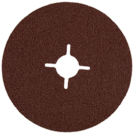 4-1/2" Diameter x 7/8" Hole A24 Brown Disc V Basic Sanding Disc product photo